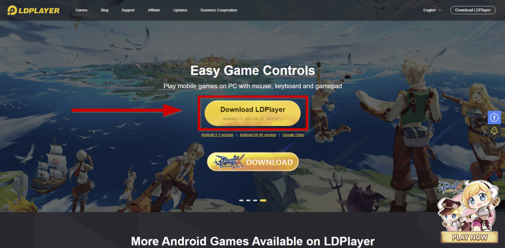 How to Log in to Mobile Games by Facebook in LDPlayer-Game