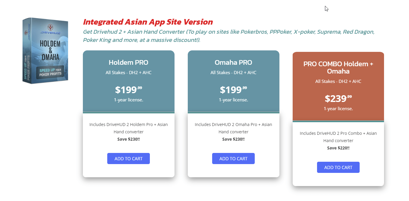 DriveHUD 2 plus Asian Hand Converter at a massive discount!