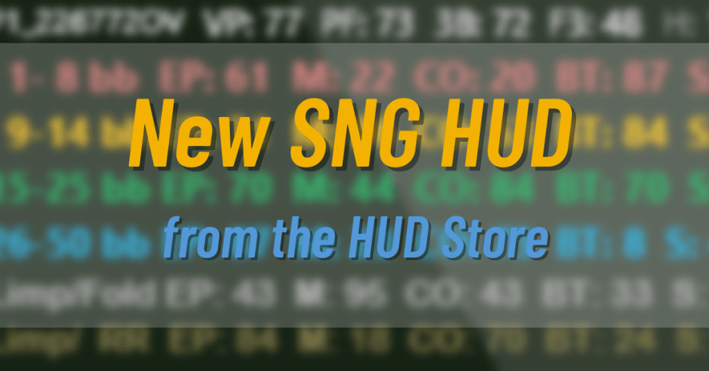 New SNG 3-6max HUD in the FREE HUD store