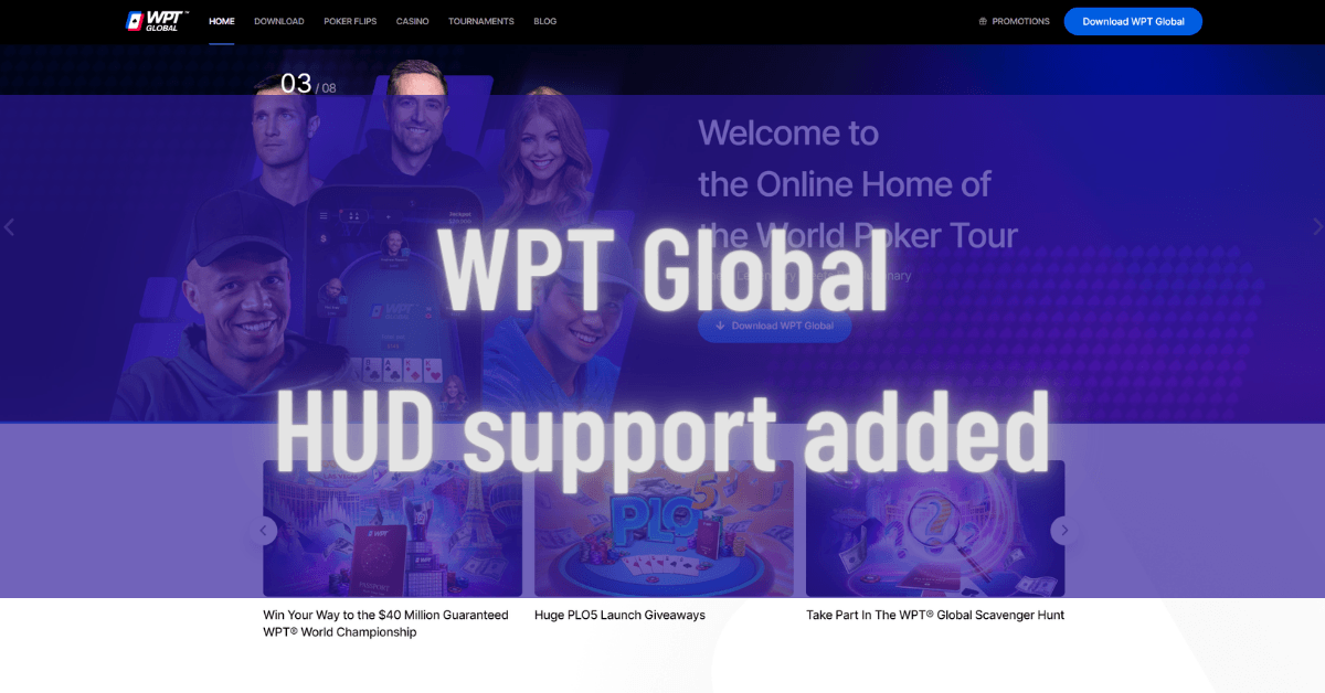 WPT Global HUD support added